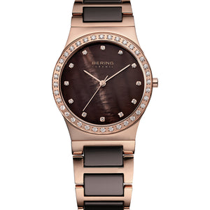 Bering Ceramic Brown Dial Women 35mm