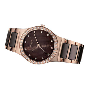 Bering Ceramic Brown Dial Women 35mm