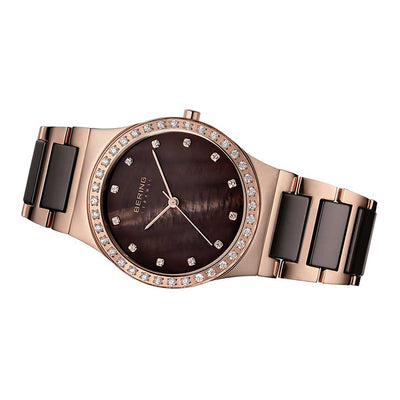 Bering Ceramic Brown Dial Women 35mm