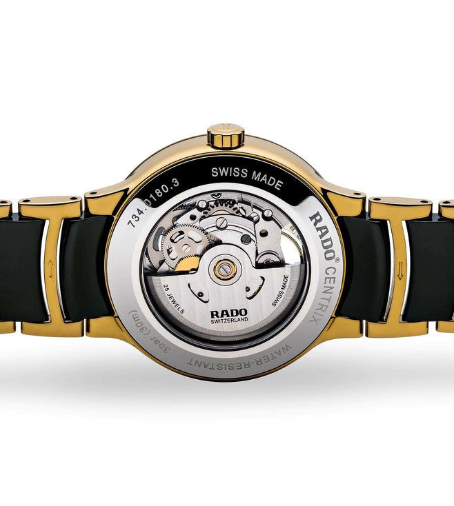 Rado Centrix Black Dial Unisex 38mm