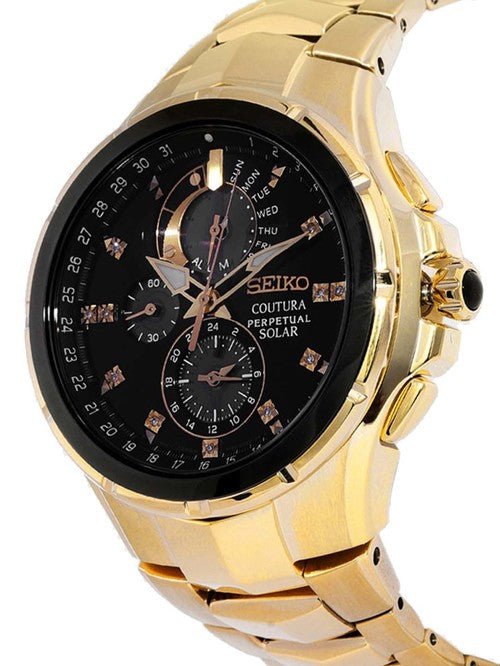 Seiko Coutura Black Dial Men 44mm