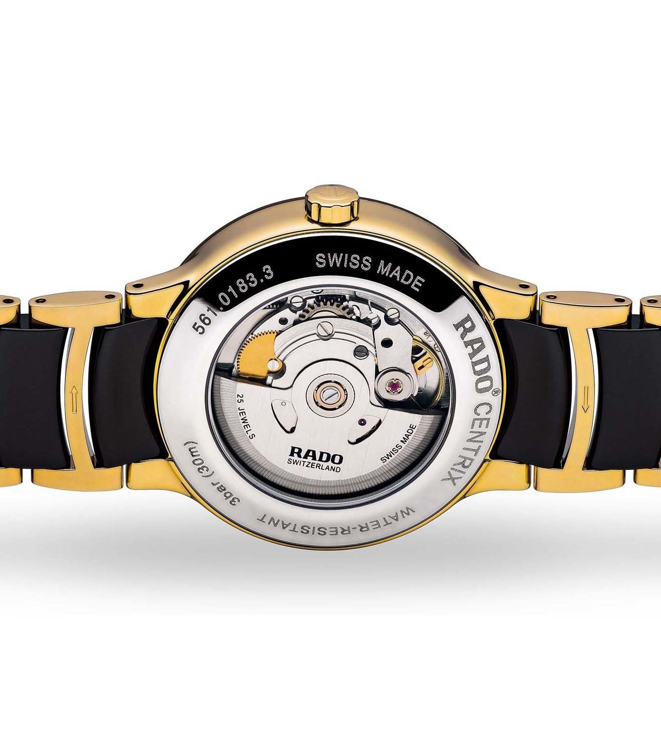 Rado Centrix Black Dial Unisex 38mm
