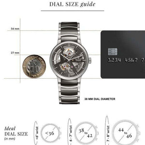 Rado Centrix Skeleton Dial Unisex 38mm