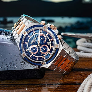 Tempo Master Chrono Blue Dial