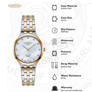 Slim-Line Diamond Mother Of Pearl Dial