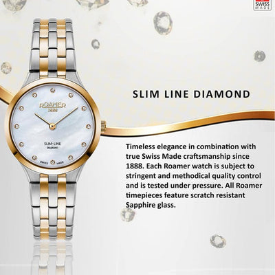 Slim-Line Diamond Mother Of Pearl Dial