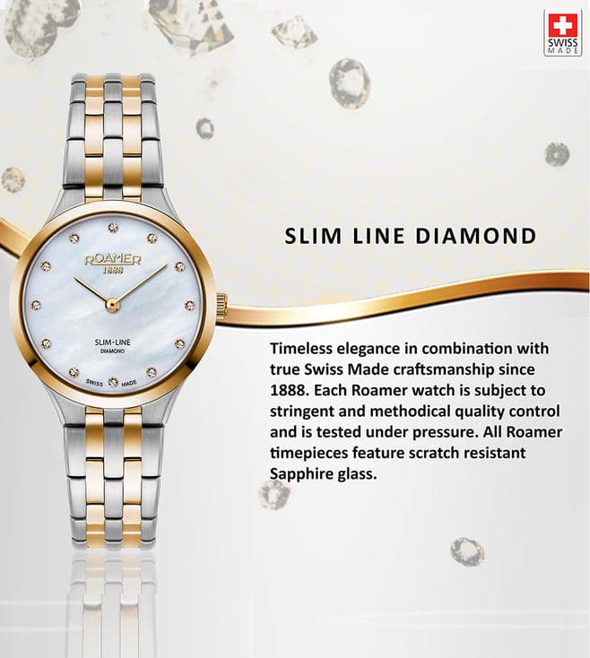 Slim-Line Diamond Mother Of Pearl Dial