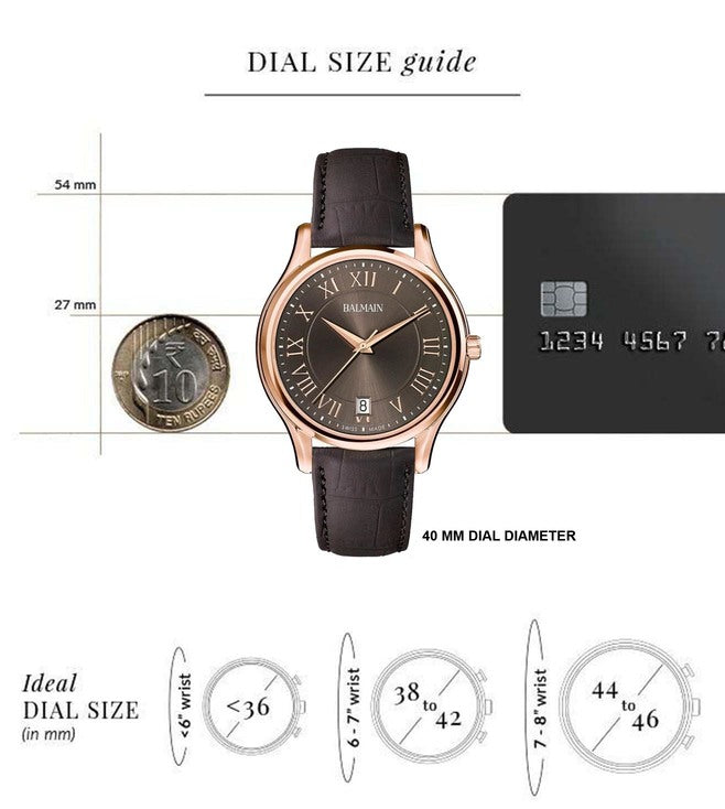 Balmain Beleganza  Brown Dial Men 40mm