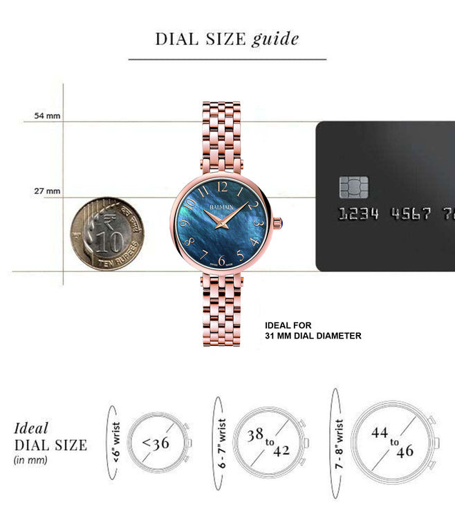 Balmain Sedirea Blue Mother Of Pearl Dial Women 31mm