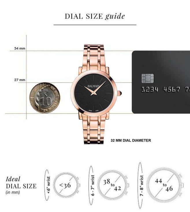 Balmain Laelia Lady II Black Dial Women 32mm