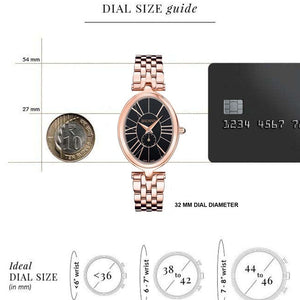 Balmain Haute Elegance Oval Black Dial Women 32mm