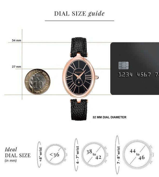 Balmain Haute Elegance Oval  Black Dial Women 31.7mm