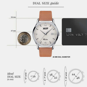 Heritage Visodate Men Analog Leather Watch T1184101627700