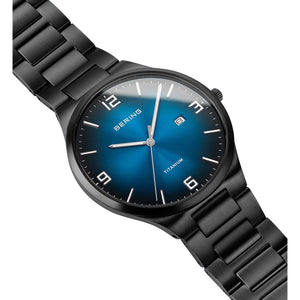 Bering Titanium Blue Dial Men 40mm