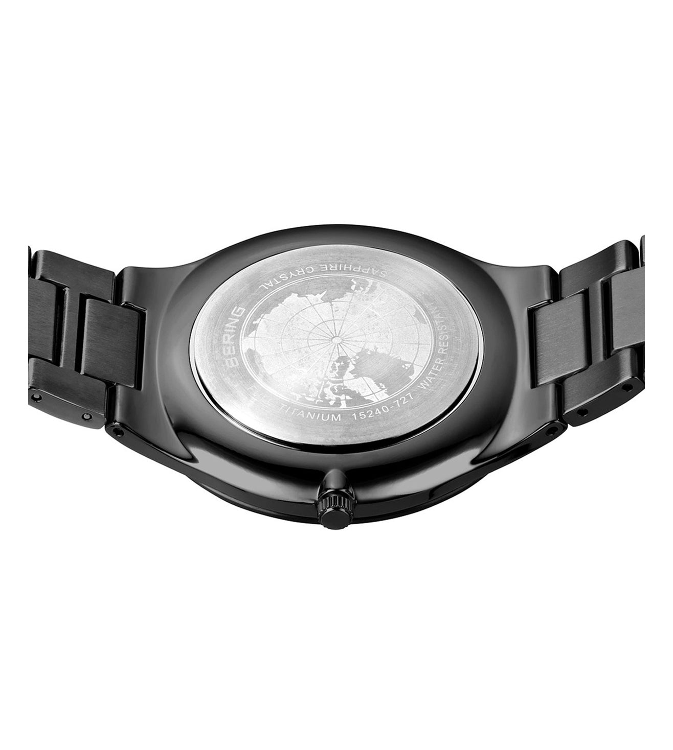 Bering Titanium Blue Dial Men 40mm