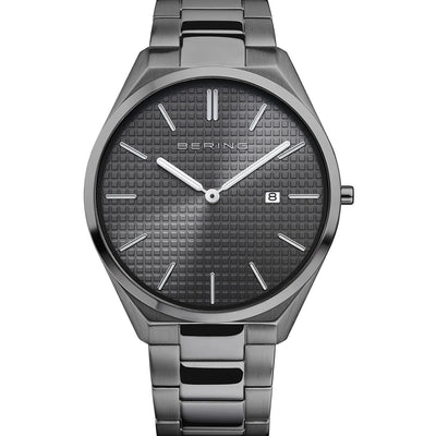 Bering Ultra Slim Grey Dial Men 40mm