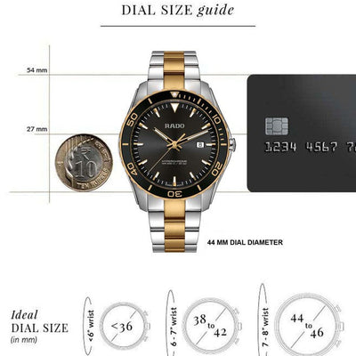 Rado Hyperchrome Black Dial Men 44mm