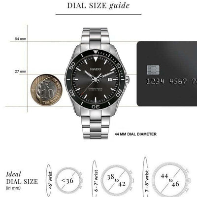 Rado Hyperchrome Black Dial Men 44mm