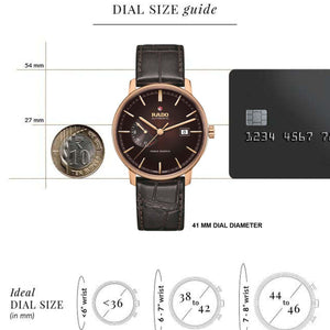 Rado Coupole Brown Dial Men 41mm