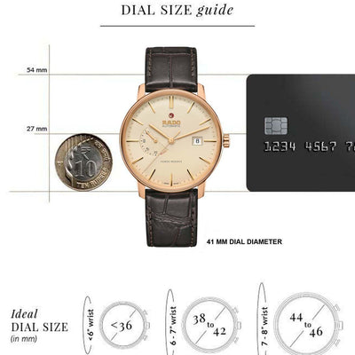 Rado Coupole Beige Dial Men 41mm