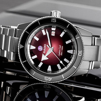 Rado Captain Cook Red Dial Men 42mm