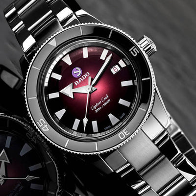 Rado Captain Cook Red Dial Men 42mm