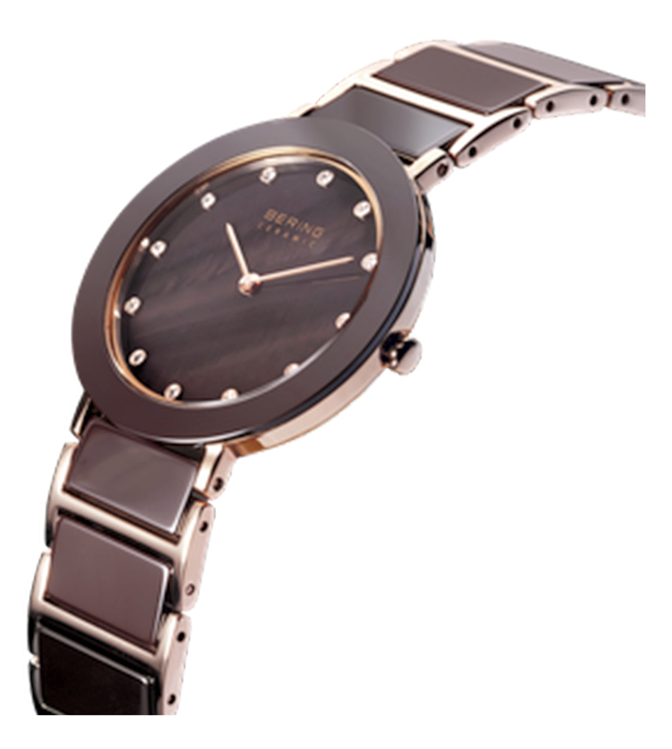 Bering Ceramic Brown Dial Women 35mm