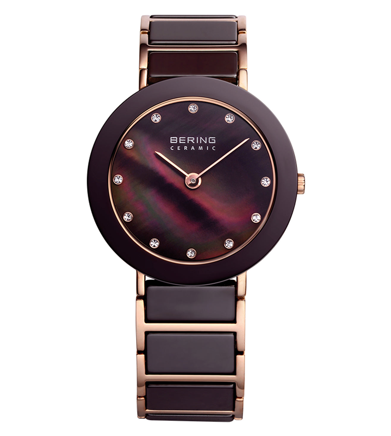 Bering Ceramic Brown Dial Women 35mm
