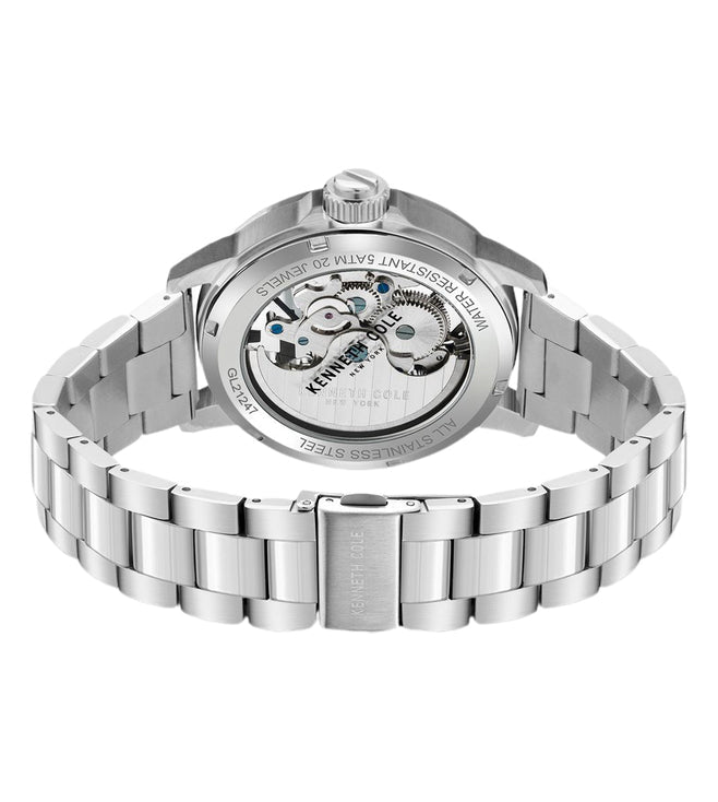 Kenneth Cole Automatic Maroon Dial Men 44mm