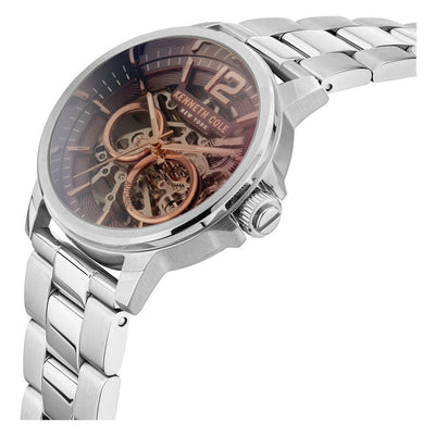 Kenneth Cole Automatic Maroon Dial Men 44mm