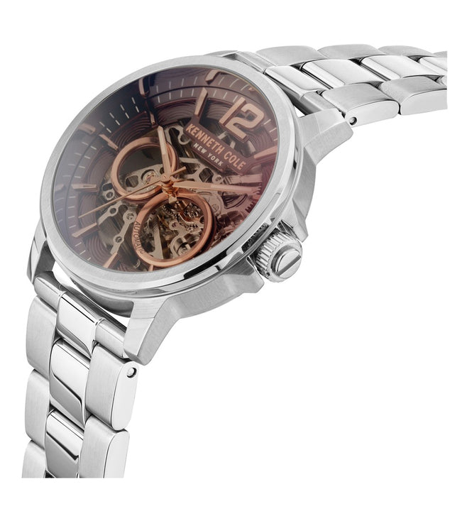 Kenneth Cole Automatic Maroon Dial Men 44mm