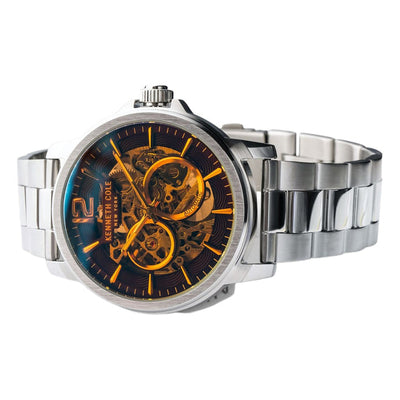 Kenneth Cole Automatic Maroon Dial Men 44mm