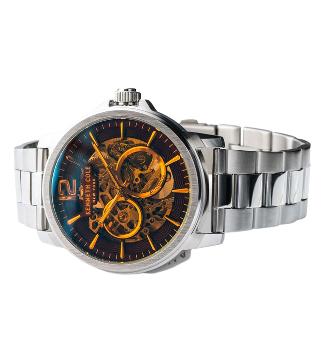 Kenneth Cole Automatic Maroon Dial Men 44mm