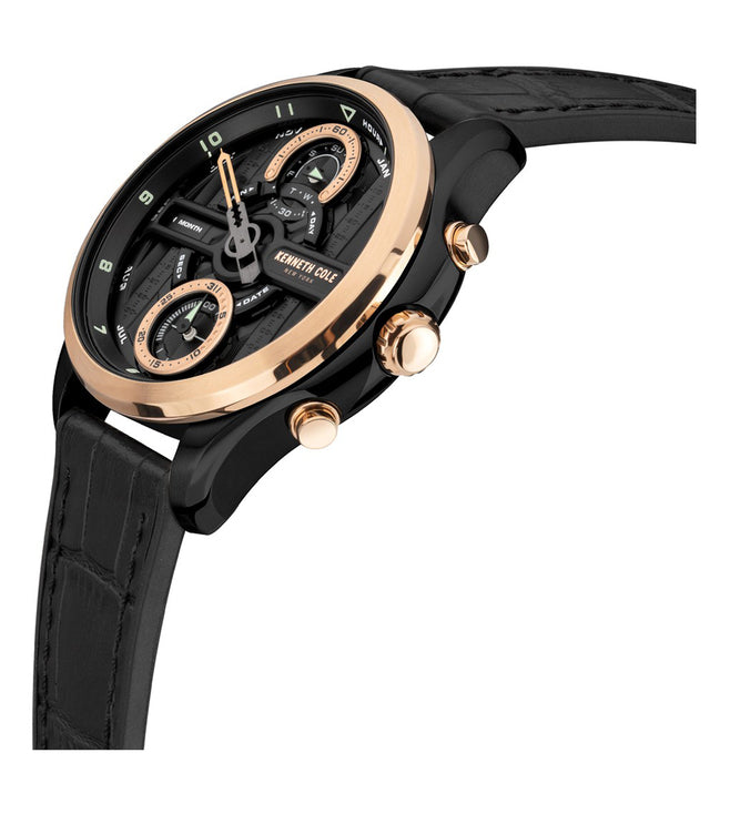 Kenneth Cole Analog Black Dial Men 44mm