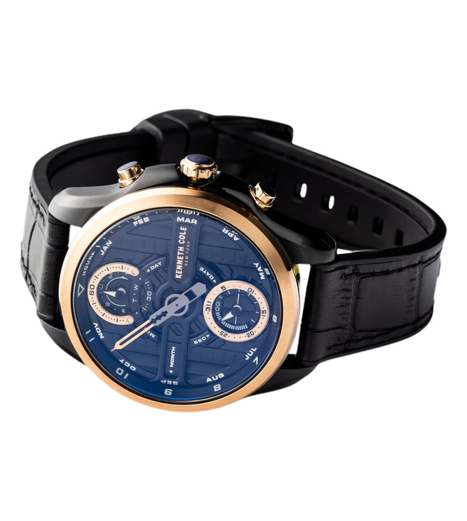 Kenneth Cole Analog Black Dial Men 44mm