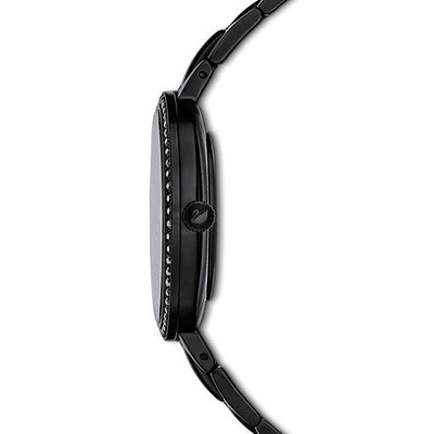 Swarovski Cosmopolitan Black Dial & Chain Watch for Women