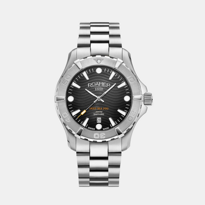 Deep Sea 200 Men Quartz Black Dial Analog Stainless Steel Watch 860833 41 55 70
