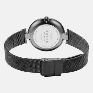 Diamant Women Quartz Black Dial Analog Stainless Steel Watch V256LXBBMB