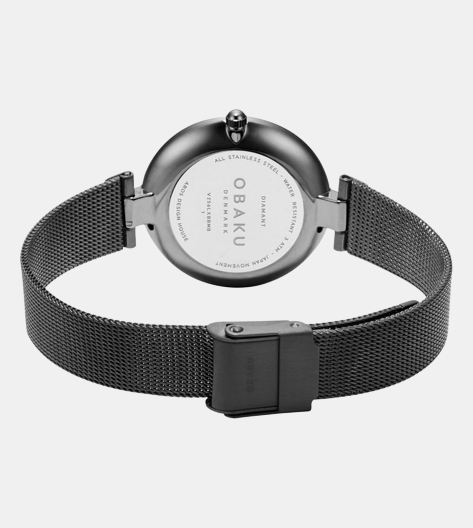 Diamant Women Quartz Black Dial Analog Stainless Steel Watch V256LXBBMB