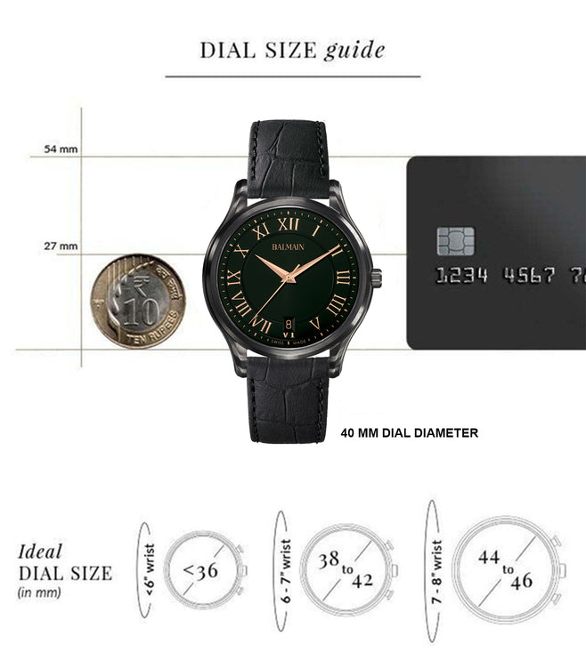 Balmain Beleganza Black Dial Men 40mm