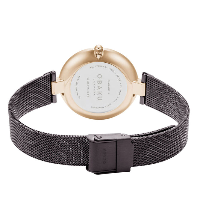 Diamant Women Quartz Brown Dial Analog Stainless Steel Watch V256LXVNMN-DD