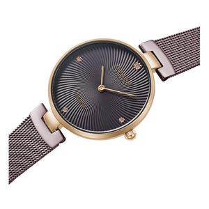 Diamant Women Quartz Brown Dial Analog Stainless Steel Watch V256LXVNMN-DD