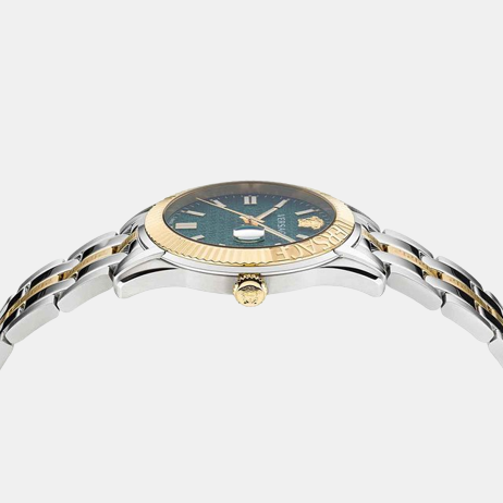 Greca Men Quartz Green Dial Analog Stainless Steel Watch VE3K00422