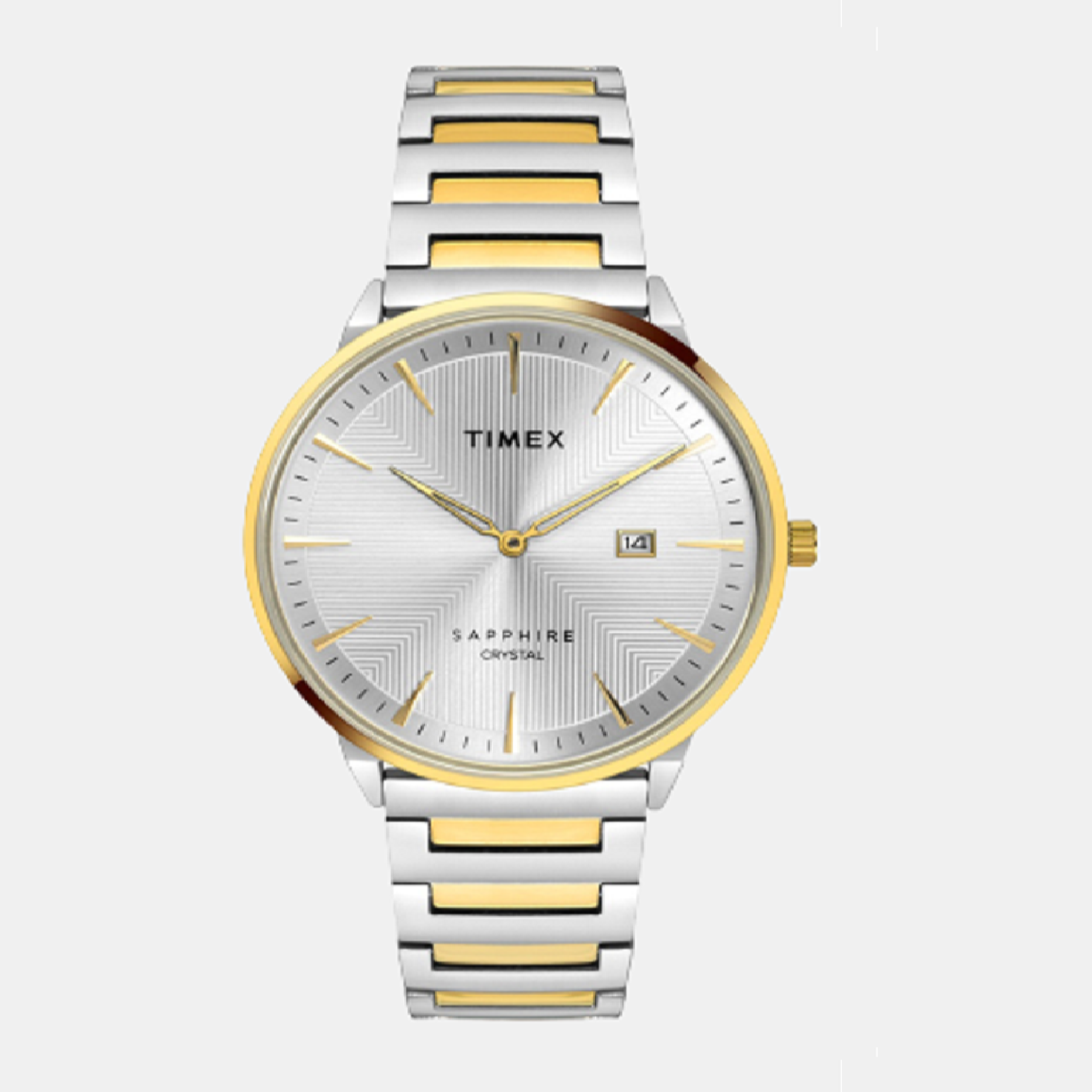 Fashion Men Quartz Grey Dial Analog Stainless Steel Watch TWEG21904