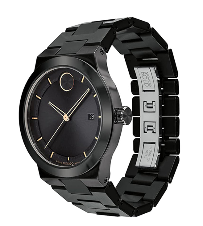 Movado Bold Fusion Black Dial Men 42.3mm