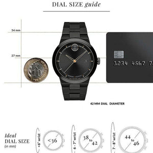Movado Bold Fusion Black Dial Men 42.3mm