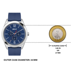 Helix Blue Dial Leather