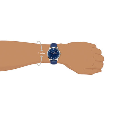 Helix Analog Men Blue Dial