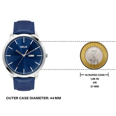 Helix Analog Men Blue Dial