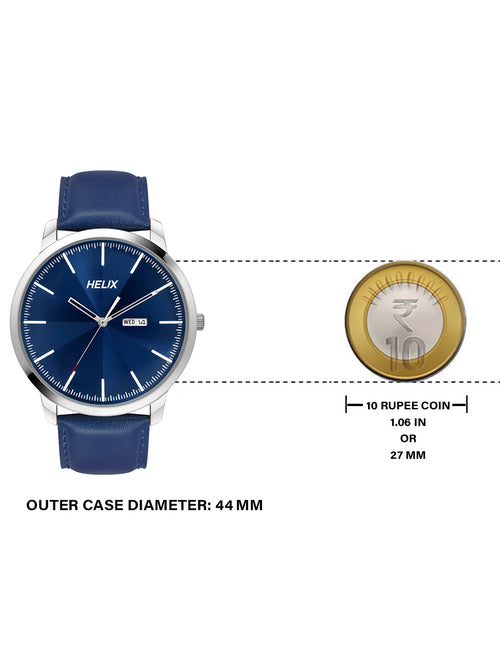 Helix Analog Men Blue Dial